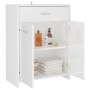 Armario de baño madera contrachapada blanco brillo 60x33x80 cm de vidaXL, Muebles de baño - Ref: Foro24-805030, Precio: 79,30...