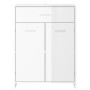 Armario de baño madera contrachapada blanco brillo 60x33x80 cm de vidaXL, Muebles de baño - Ref: Foro24-805030, Precio: 79,30...