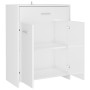 Armario de baño madera contrachapada blanco brillo 60x33x80 cm de vidaXL, Muebles de baño - Ref: Foro24-805030, Precio: 79,30...