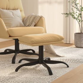 Cream microfiber fabric footrest 60x60x36 cm by vidaXL, Ottomans - Ref: Foro24-341625, Price: 45,99 €, Discount: %