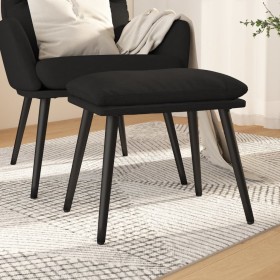 Black fabric footrest 45x29.5x35 cm by vidaXL, Ottomans - Ref: Foro24-341499, Price: 40,29 €, Discount: %