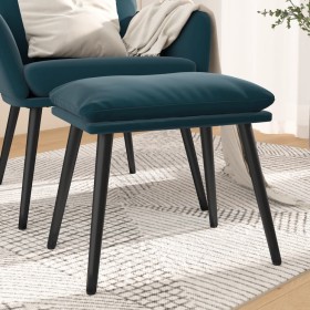 Blue velvet footstool 45x29.5x35 cm by vidaXL, Ottomans - Ref: Foro24-341514, Price: 40,03 €, Discount: %