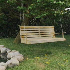 Pine wood swing bench impregnated with 155x65x60 cm dimensions by vidaXL, Garden rockers - Ref: Foro24-316065, Price: 158,26 ...