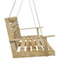 Pine wood swing bench impregnated with 155x65x60 cm dimensions by vidaXL, Garden rockers - Ref: Foro24-316065, Price: 158,26 ...