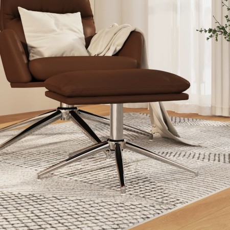 Brown glossy synthetic leather footstool 45x29.5x35 cm by vidaXL, Ottomans - Ref: Foro24-341557, Price: 52,99 €, Discount: %