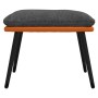 Reposapiés tela y cuero sintético gris y naranja 45x29,5x35 cm de vidaXL, Otomanas - Ref: Foro24-341527, Precio: 39,70 €, Des...