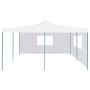 Folding gazebo with 2 walls white 5x5 m by vidaXL, Tents and gazebos - Ref: Foro24-48911, Price: 284,41 €, Discount: %