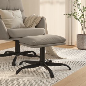 Light gray velvet footstool 60x60x36 cm by vidaXL, Ottomans - Ref: Foro24-341578, Price: 45,46 €, Discount: %