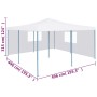 Folding gazebo with 2 walls white 5x5 m by vidaXL, Tents and gazebos - Ref: Foro24-48911, Price: 284,41 €, Discount: %