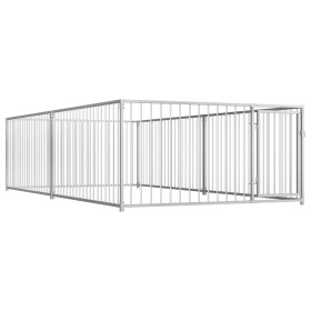 Jaula perrera de exterior 200x400x100 cm de vidaXL, Casetas y cercados para perros - Ref: Foro24-144490, Precio: 457,07 €, De...