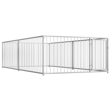 Outdoor dog kennel cage 200x400x100 cm by vidaXL, Dog kennels and fences - Ref: Foro24-144490, Price: 457,99 €, Discount: %