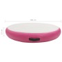 Esterilla inflable de gimnasia y bomba PVC rosa 100x100x15 cm de vidaXL, Esteras para pilates y yoga - Ref: Foro24-92706, Pre...