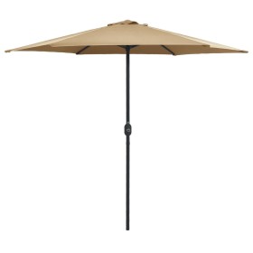 Garden umbrella with taupe gray aluminum pole 270x246 cm by vidaXL, Umbrellas - Ref: Foro24-47347, Price: 54,99 €, Discount: %