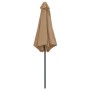 Garden umbrella with taupe gray aluminum pole 270x246 cm by vidaXL, Umbrellas - Ref: Foro24-47347, Price: 59,64 €, Discount: %