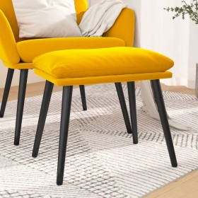 Mustard yellow velvet footrest 45x29.5x35 cm by vidaXL, Ottomans - Ref: Foro24-341511, Price: 40,99 €, Discount: %