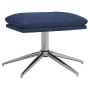 Blue fabric footstool 60x60x35 cm by vidaXL, Ottomans - Ref: Foro24-341549, Price: 51,99 €, Discount: %