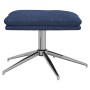 Blue fabric footstool 60x60x35 cm by vidaXL, Ottomans - Ref: Foro24-341549, Price: 51,99 €, Discount: %