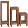 Plant stands 3 pieces solid teak wood by vidaXL, Pot stands - Ref: Foro24-289077, Price: 123,17 €, Discount: %