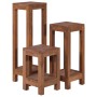 Plant stands 3 pieces solid teak wood by vidaXL, Pot stands - Ref: Foro24-289077, Price: 123,17 €, Discount: %