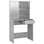 Sonoma gray LED dressing table 74.5x40x141 cm by vidaXL, Bedroom Dressers - Ref: Foro24-820482, Price: 92,44 €, Discount: %