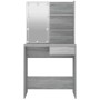 Sonoma gray LED dressing table 74.5x40x141 cm by vidaXL, Bedroom Dressers - Ref: Foro24-820482, Price: 92,44 €, Discount: %