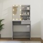 Sonoma gray LED dressing table 74.5x40x141 cm by vidaXL, Bedroom Dressers - Ref: Foro24-820482, Price: 92,44 €, Discount: %