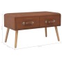 Mesa de centro de cuero sintético marrón 80x40x46 cm de vidaXL, Mesas de centro - Ref: Foro24-247543, Precio: 85,99 €, Descue...