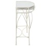 Mesa auxiliar estilo francés metal 82x39x76 cm blanca de vidaXL, Mesas auxiliares - Ref: Foro24-245935, Precio: 100,12 €, Des...