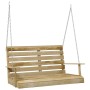 Banco balancín madera de pino impregnada 110 cm de vidaXL, Balancines de jardín - Ref: Foro24-318397, Precio: 164,99 €, Descu...