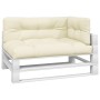 Kissen für Palettensofa 3 Einheiten cremefarbener Stoff von vidaXL, Kissen für Stühle und Sofas - Ref: Foro24-314560, Preis: ...