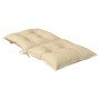 Gartenstuhlkissen niedrige Rückenlehne 4 Stück beige Stoff 100x50x7 cm von vidaXL, Kissen für Stühle und Sofas - Ref: Foro24-...