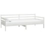 Solid white pine wood sofa bed 90x200 cm by vidaXL, Beds and slatted bases - Ref: Foro24-833082, Price: 100,30 €, Discount: %