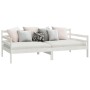 Solid white pine wood sofa bed 90x200 cm by vidaXL, Beds and slatted bases - Ref: Foro24-833082, Price: 100,30 €, Discount: %