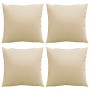 Decorative cushions 4 pcs beige fabric 50x50 cm by vidaXL, Cushions - Ref: Foro24-314341, Price: 44,94 €, Discount: %