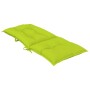 High back garden chair cushion 4 pcs green fabric 120x50x7cm by vidaXL, Cushions for chairs and sofas - Ref: Foro24-314267, P...