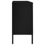 Aparador de acero y vidrio negro 105x35x70 cm de vidaXL, Aparadores - Ref: Foro24-336076, Precio: 210,84 €, Descuento: %