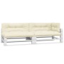 Cushions for pallet sofa 5 units cream fabric by vidaXL, Cushions for chairs and sofas - Ref: Foro24-314575, Price: 120,04 €,...