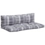 Cushions for pallets 2 units gray checkered fabric by vidaXL, Cushions for chairs and sofas - Ref: Foro24-314659, Price: 56,9...