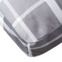 Cushions for pallets 2 units gray checkered fabric by vidaXL, Cushions for chairs and sofas - Ref: Foro24-314659, Price: 56,9...