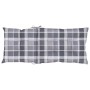 High back garden chair cushion 6 pcs gray squares 120x50x7 cm by vidaXL, Cushions for chairs and sofas - Ref: Foro24-314277, ...