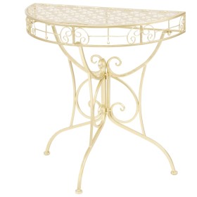 Vintage semicircular metal side table 72x36x74 cm gold by vidaXL, Side tables - Ref: Foro24-245930, Price: 75,72 €, Discount: %