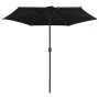 Garden umbrella with black aluminum pole 270x246 cm by vidaXL, Umbrellas - Ref: Foro24-47350, Price: 58,87 €, Discount: %