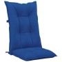 Cojín silla de jardín respaldo alto 4 uds tela azul 120x50x7 cm de vidaXL, Cojines para sillas y sofás - Ref: Foro24-314264, ...