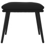 Black velvet footstool 45x29.5x35 cm by vidaXL, Ottomans - Ref: Foro24-341510, Price: 40,10 €, Discount: %