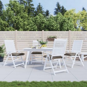 Gartenstuhlkissen 4 Stück taupefarbener Oxford-Stoff 50x50x7 cm von vidaXL, Kissen für Stühle und Sofas - Ref: Foro24-314921,...