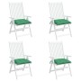 Cojines de silla de jardín 4 uds tela Oxford verde 50x50x7 cm de vidaXL, Cojines para sillas y sofás - Ref: Foro24-314912, Pr...