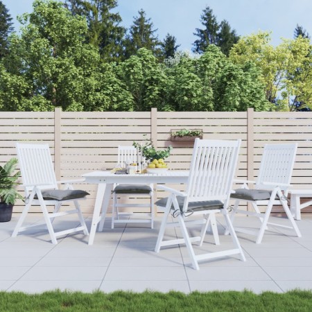 Gartenstuhlkissen, 4 Stück, grauer Oxford-Stoff, 50 x 50 x 7 cm von vidaXL, Kissen für Stühle und Sofas - Ref: Foro24-314900,...