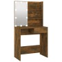 Dressing table with LED smoked oak color 74.5x40x141 cm by vidaXL, Bedroom Dressers - Ref: Foro24-820481, Price: 91,44 €, Dis...