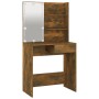 Dressing table with LED smoked oak color 74.5x40x141 cm by vidaXL, Bedroom Dressers - Ref: Foro24-820481, Price: 91,44 €, Dis...