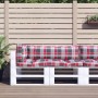 Cushions for pallets 3 units red checkered fabric by vidaXL, Cushions for chairs and sofas - Ref: Foro24-314670, Price: 38,89...